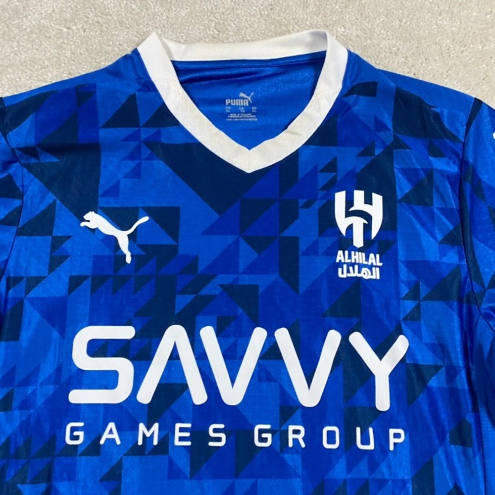 Puma Al-Hilal FC Jersey Mens XL Joao Cancelo 20 Home Blue Soccer Kit Football - Picture 3 of 12